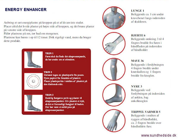 Brugsvejledning energy enhancer